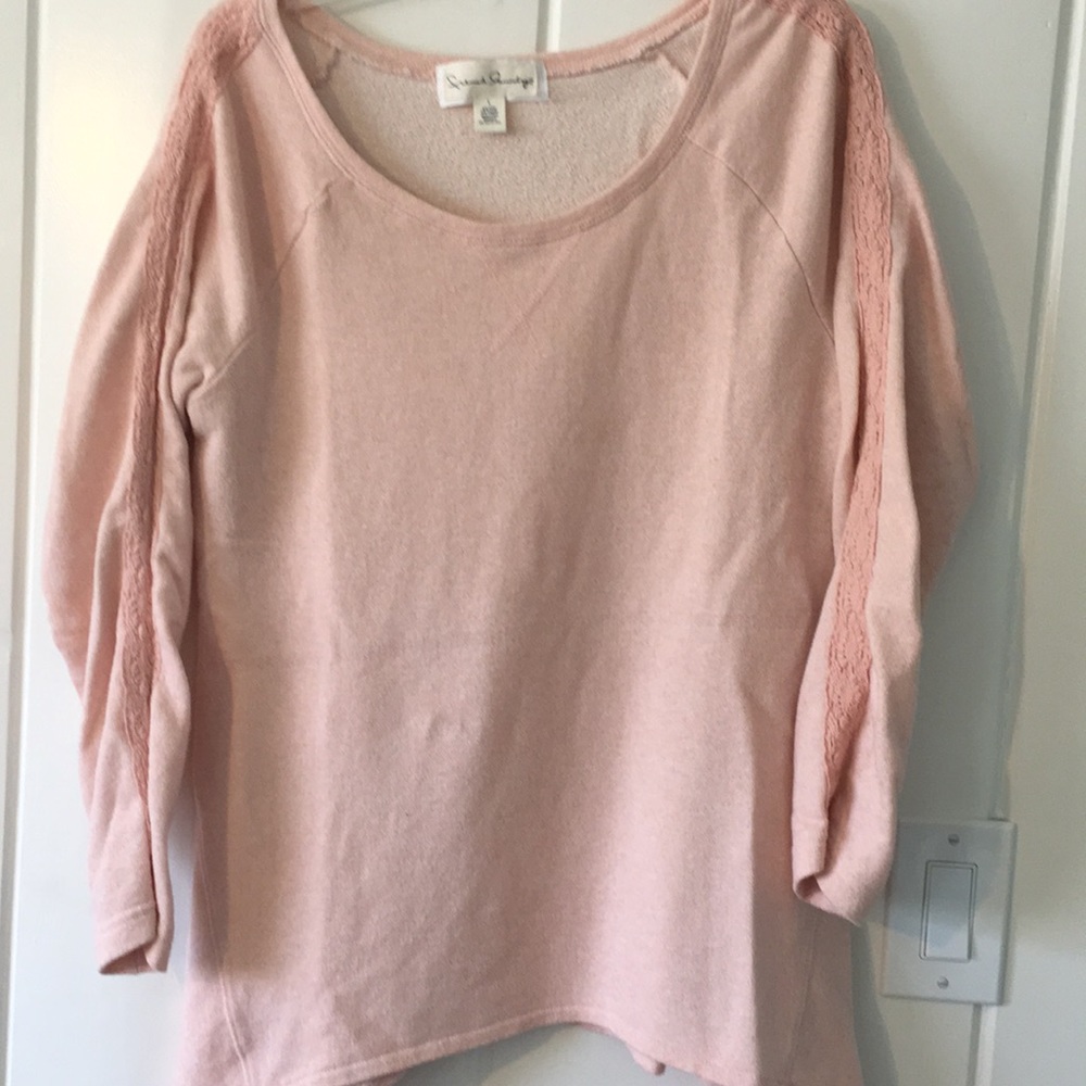 Peach long sleeve sweater